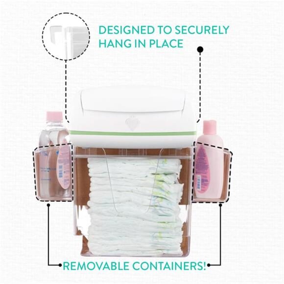 Hanging Baby Diaper Caddy Organizer Essential for Nursery – Diaper Depot - Picture 5 of 7